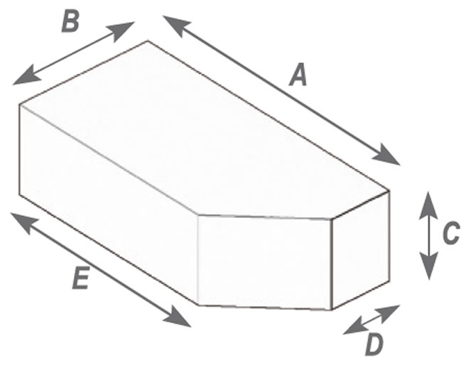 Angled Press Cut Angular Brick (Solid)