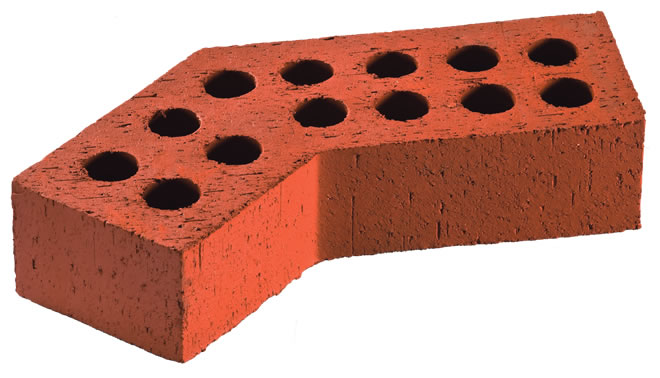 Açılı Pres İç Dönüş Tuğlası (45º)
