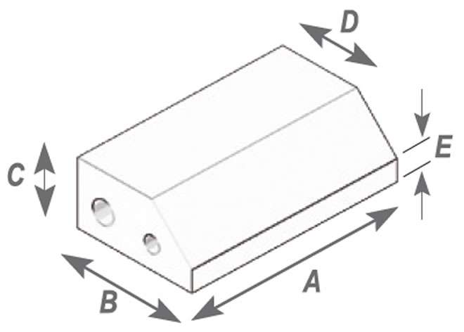 Angled Pressed Single Corner Brick (Thin)
